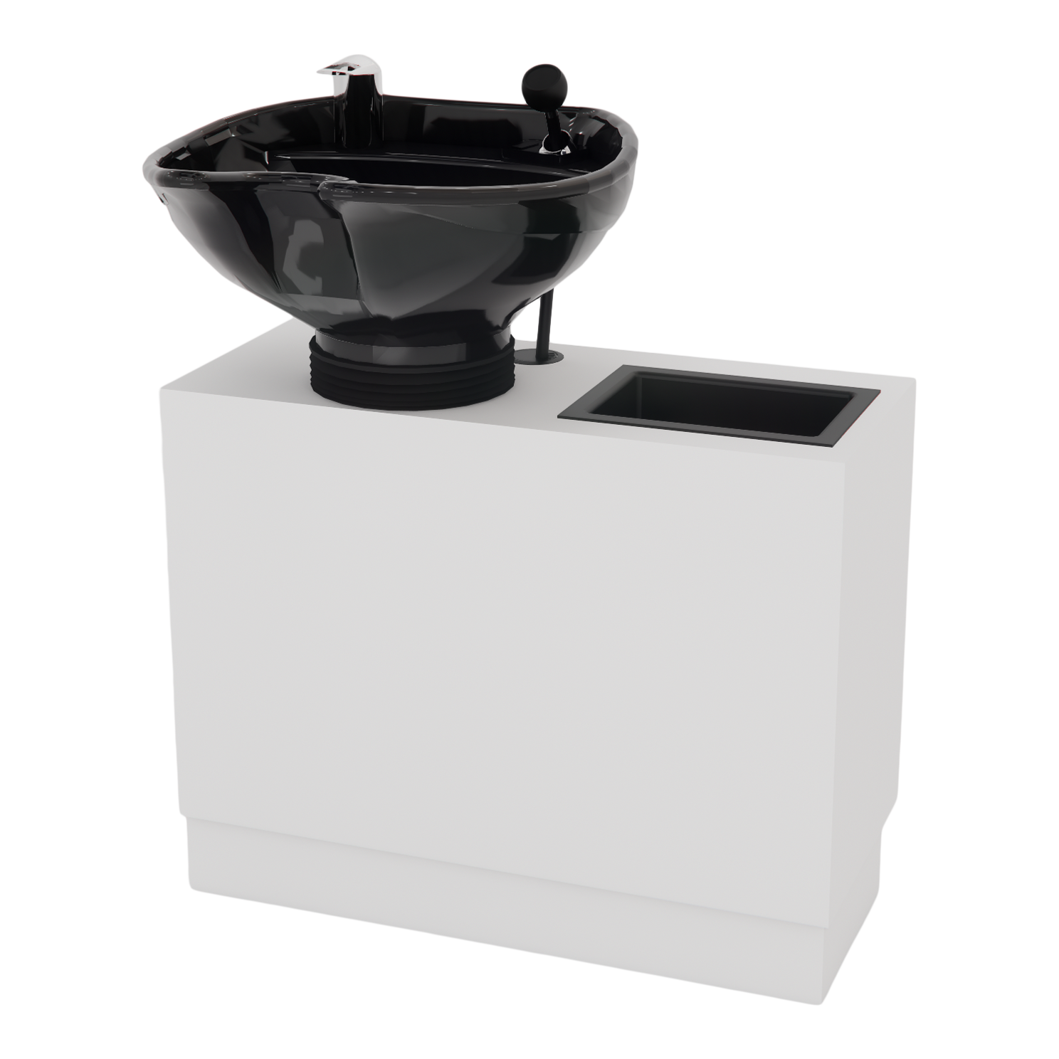 Frost Backwash Shampoo Cabinet with Tilt-Bowl