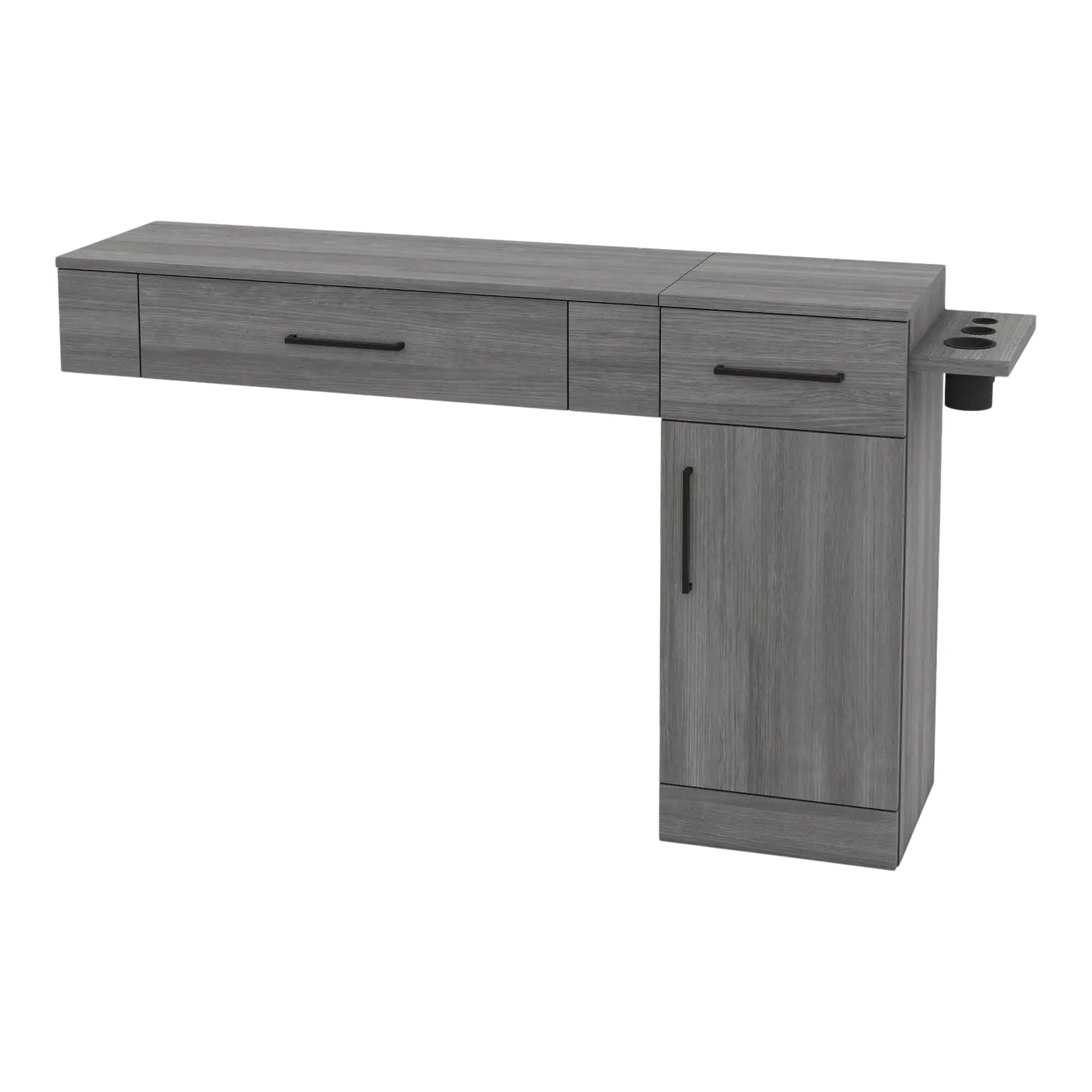 Nova Combo Wall Mount Styling Station with Side-Mount Appliance Holder (Cabinet Only)