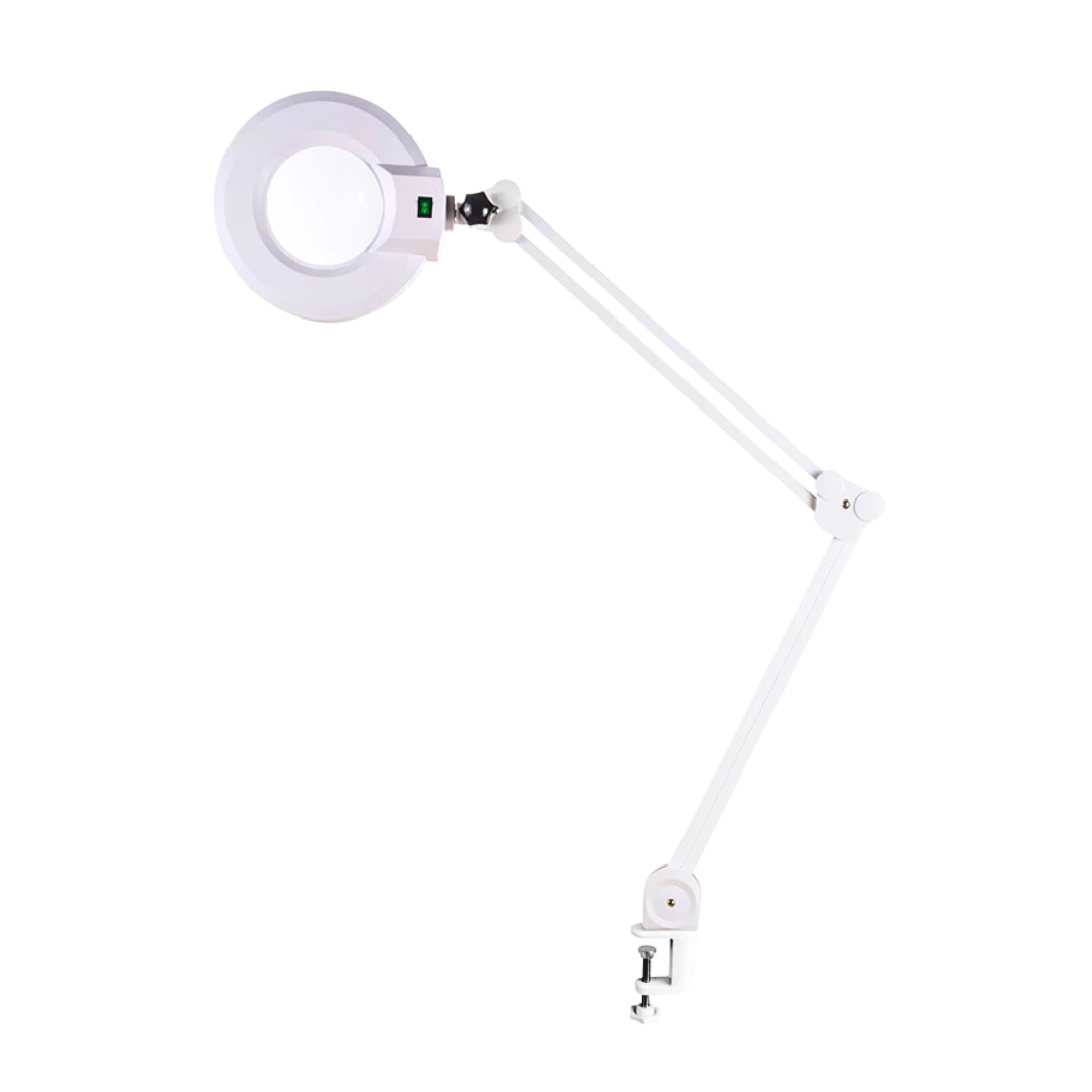 5-Diopter LED Magnifying Lamp with Clamp