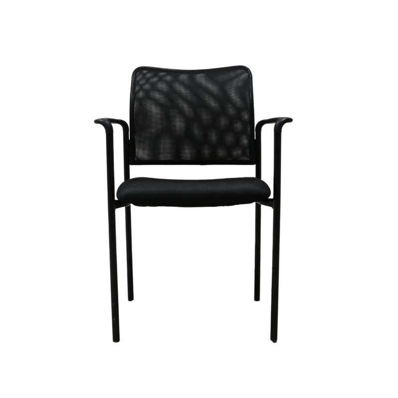 Black Mesh Salon Reception Chair | Clearance Sale