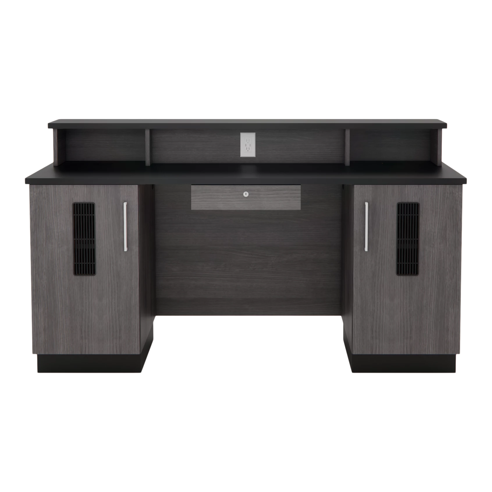 Crystal Reception Desk with Solid Surface Counter Top