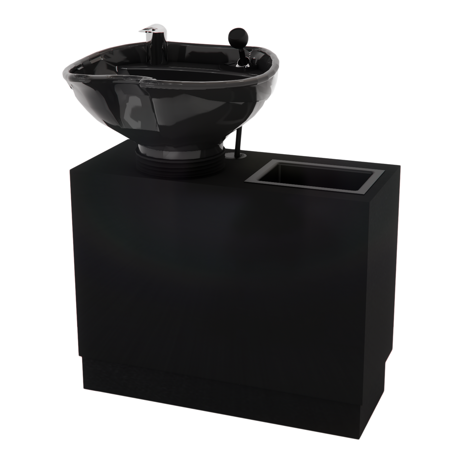 Frost Backwash Shampoo Cabinet with Tilt-Bowl