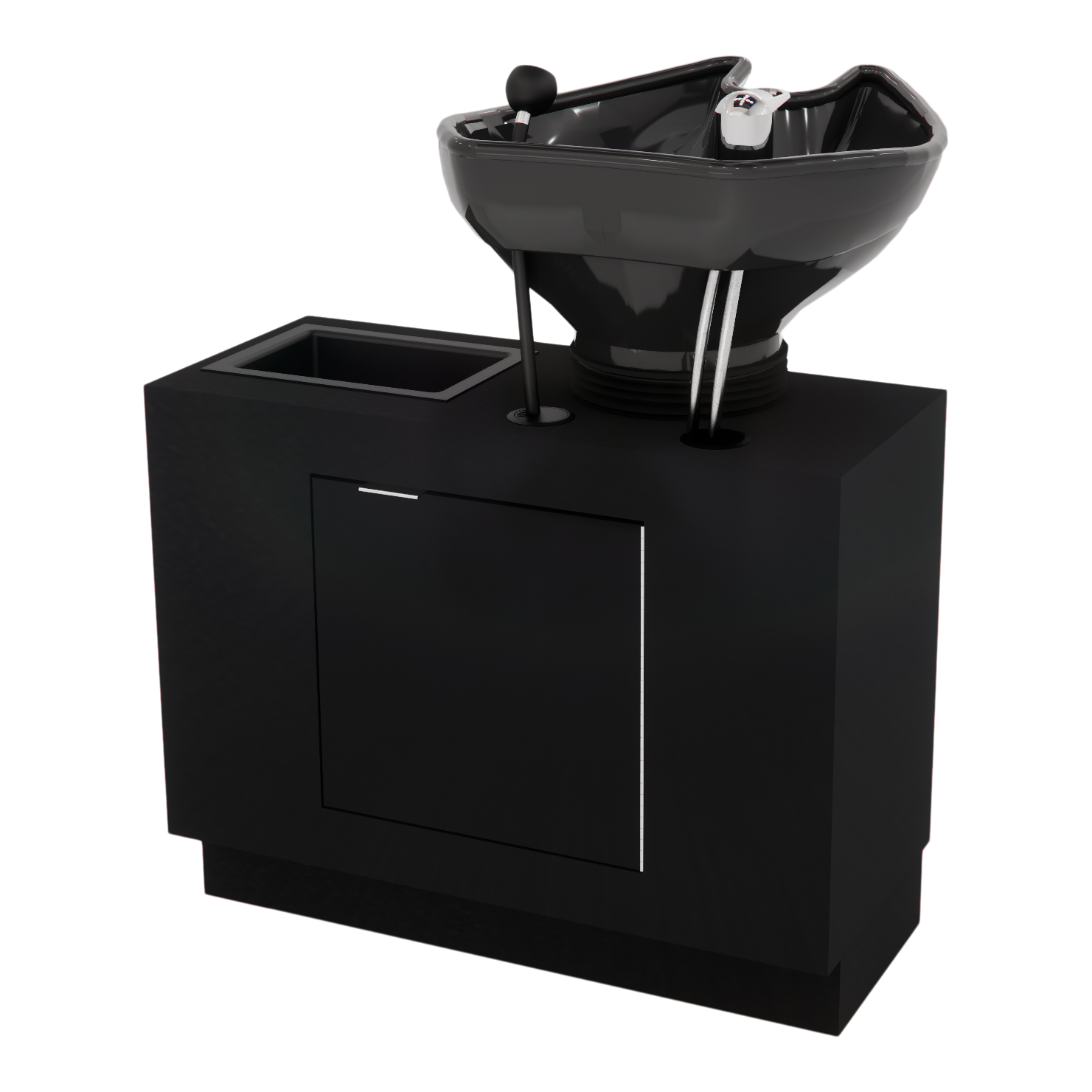 Frost Backwash Shampoo Cabinet with Tilt-Bowl