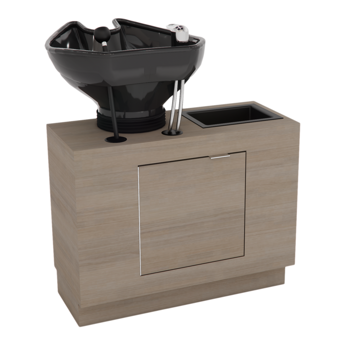 Frost Backwash Shampoo Cabinet with Tilt-Bowl