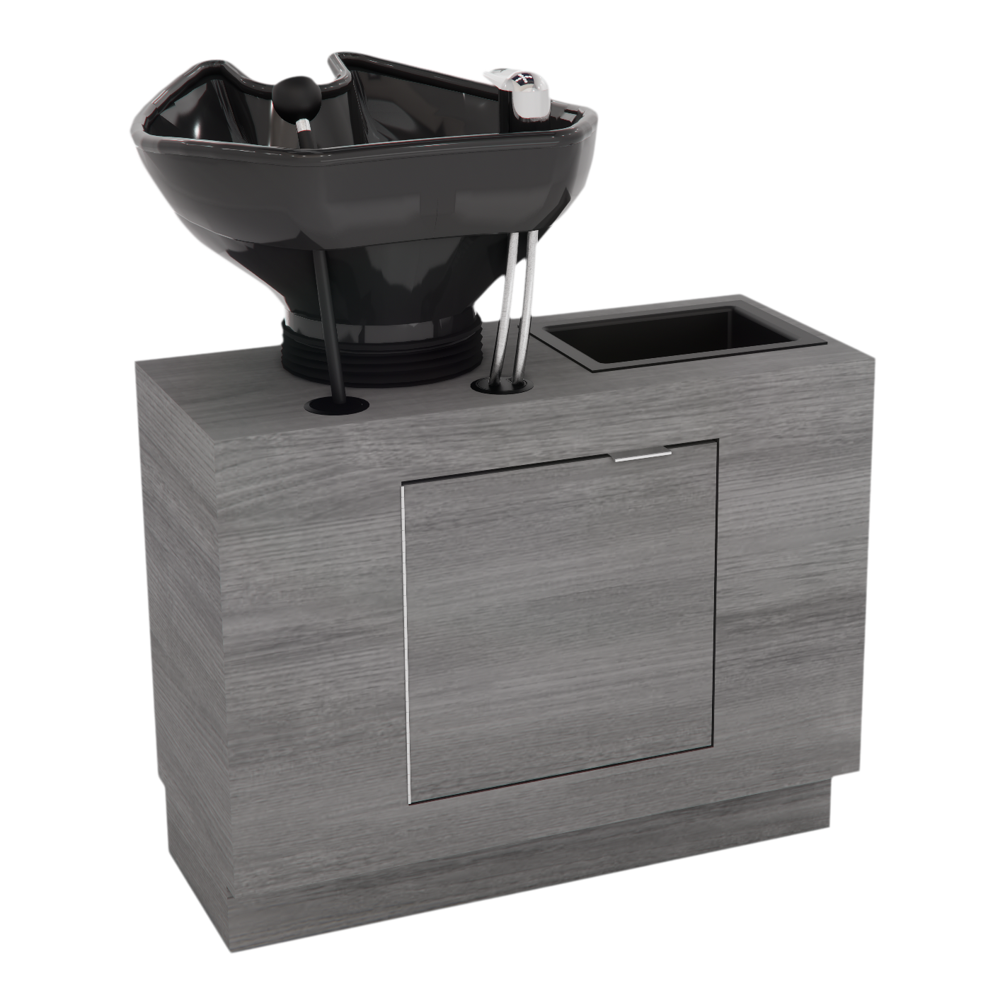 Frost Backwash Shampoo Cabinet with Tilt-Bowl