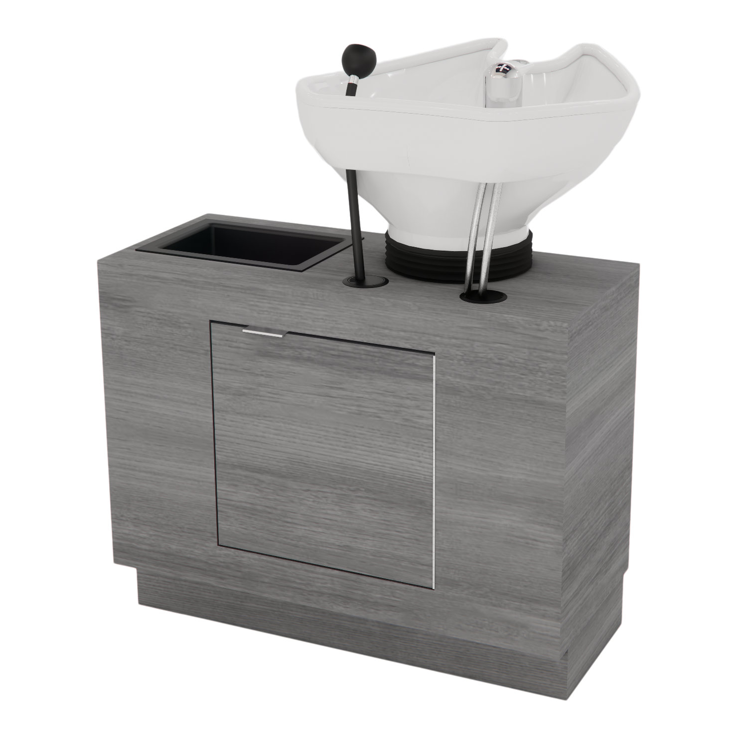 Frost Backwash Shampoo Cabinet with Tilt-Bowl