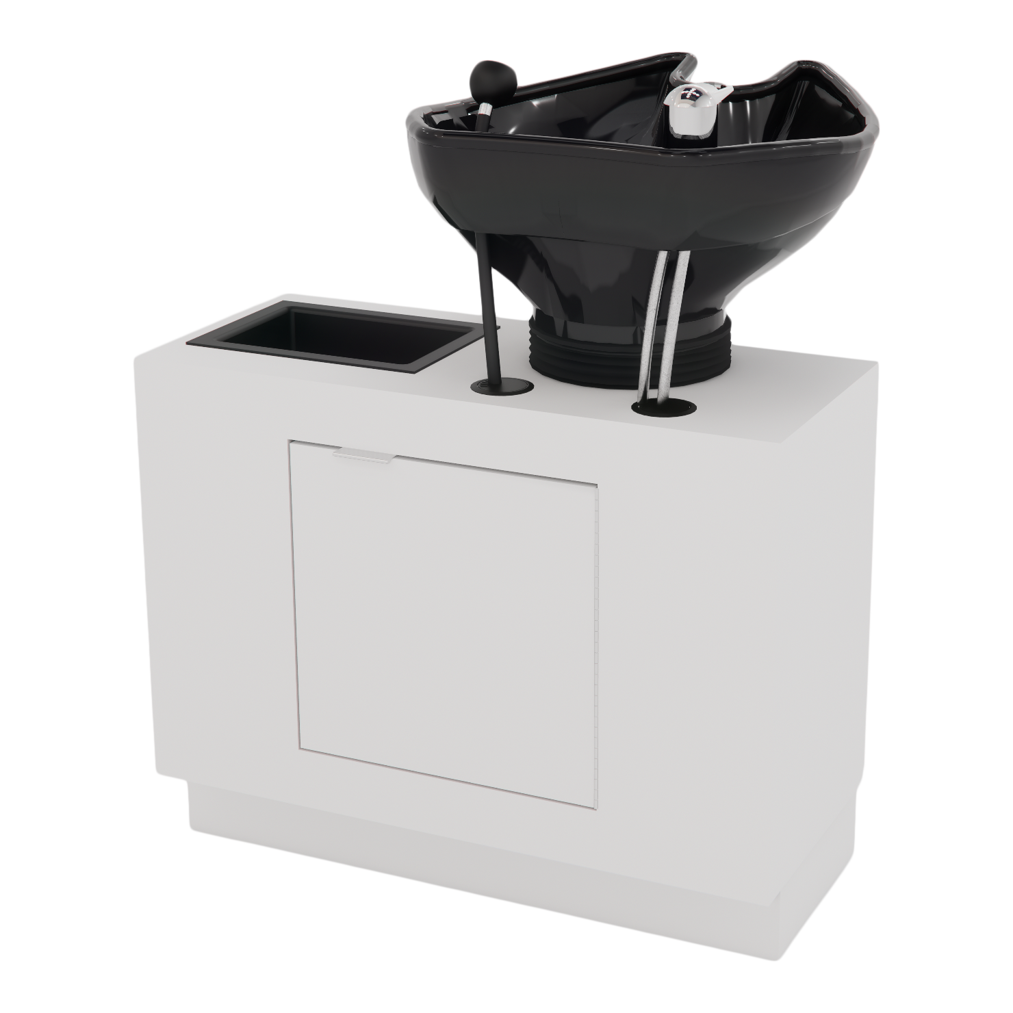 Frost Backwash Shampoo Cabinet with Tilt-Bowl