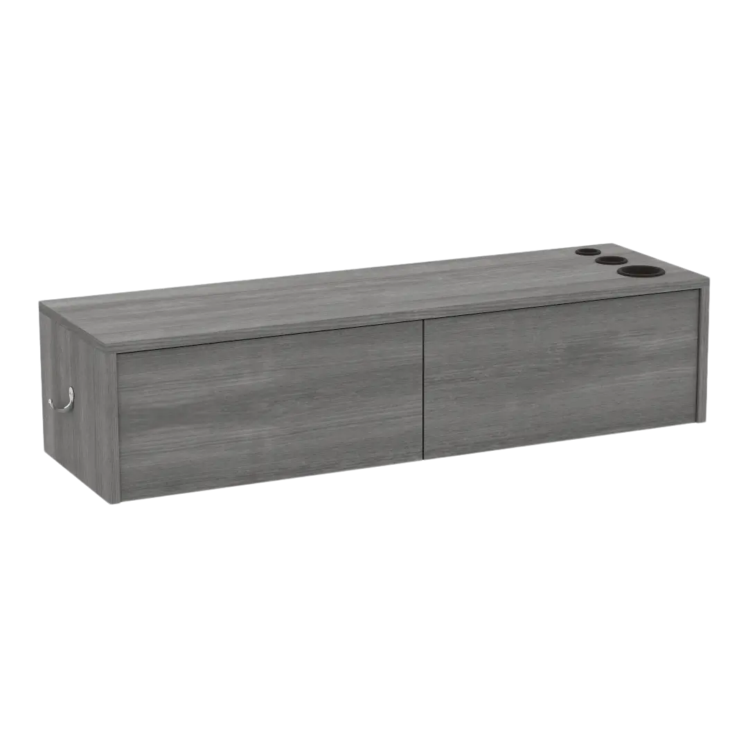 Glo Wall Mount Styling Station with Nestled Appliance Holder (Cabinet Only)