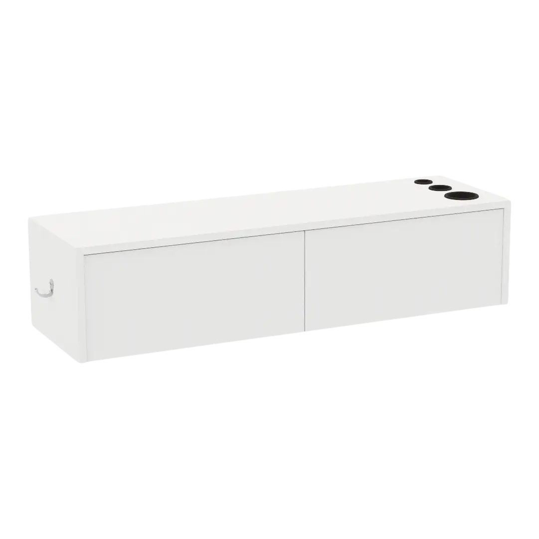 Glo Wall Mount Styling Station with Nestled Appliance Holder (Cabinet Only)