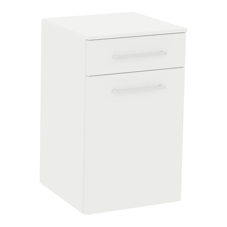 Glo Wall Mount Styling Station with Tilt-out Appliance Holder and Solid Surface Countertop (Cabinet Only)