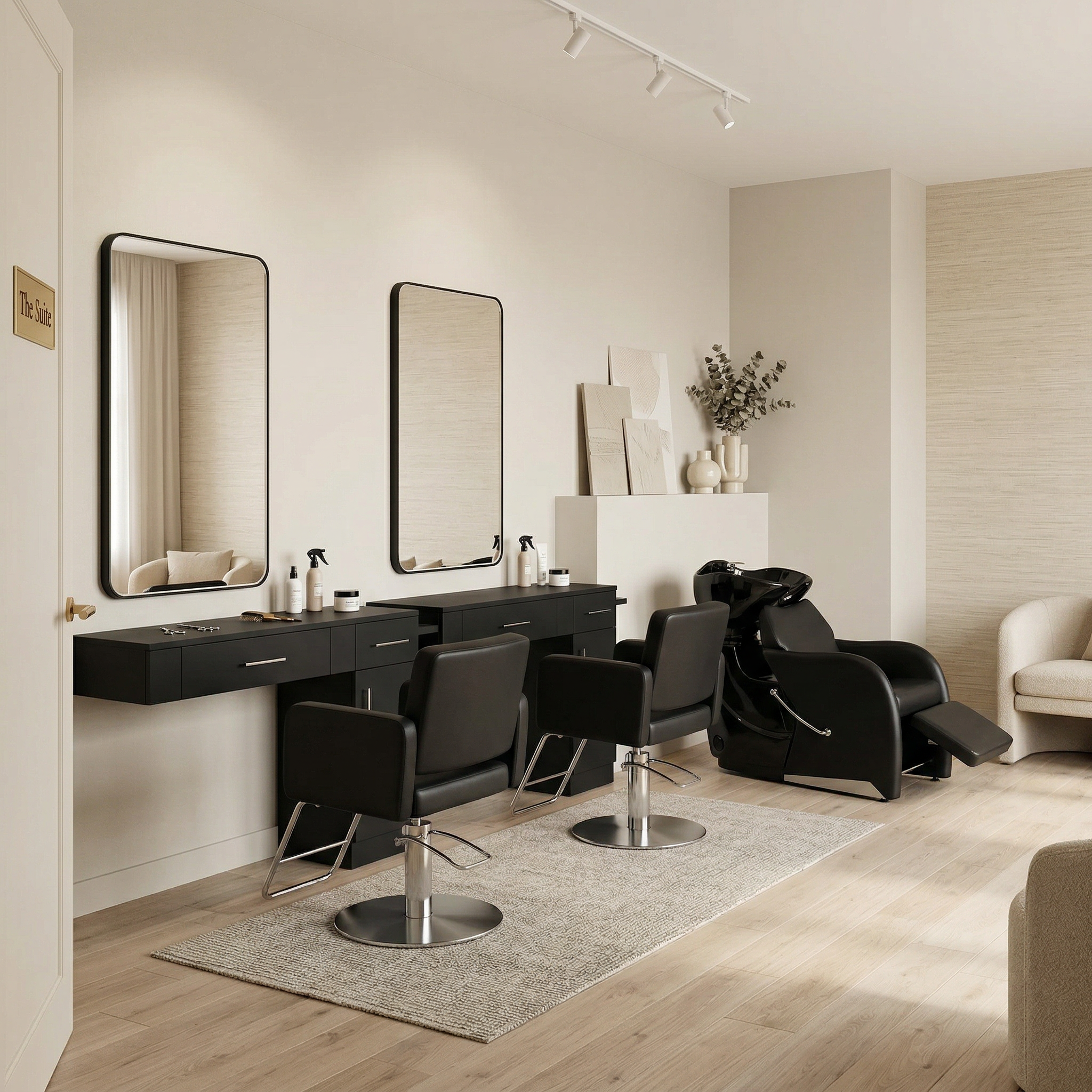 Salon Package B - Double Operator  - Nova Combo Station, Atticus Styling Chair, Adriana Shampoo Shuttle