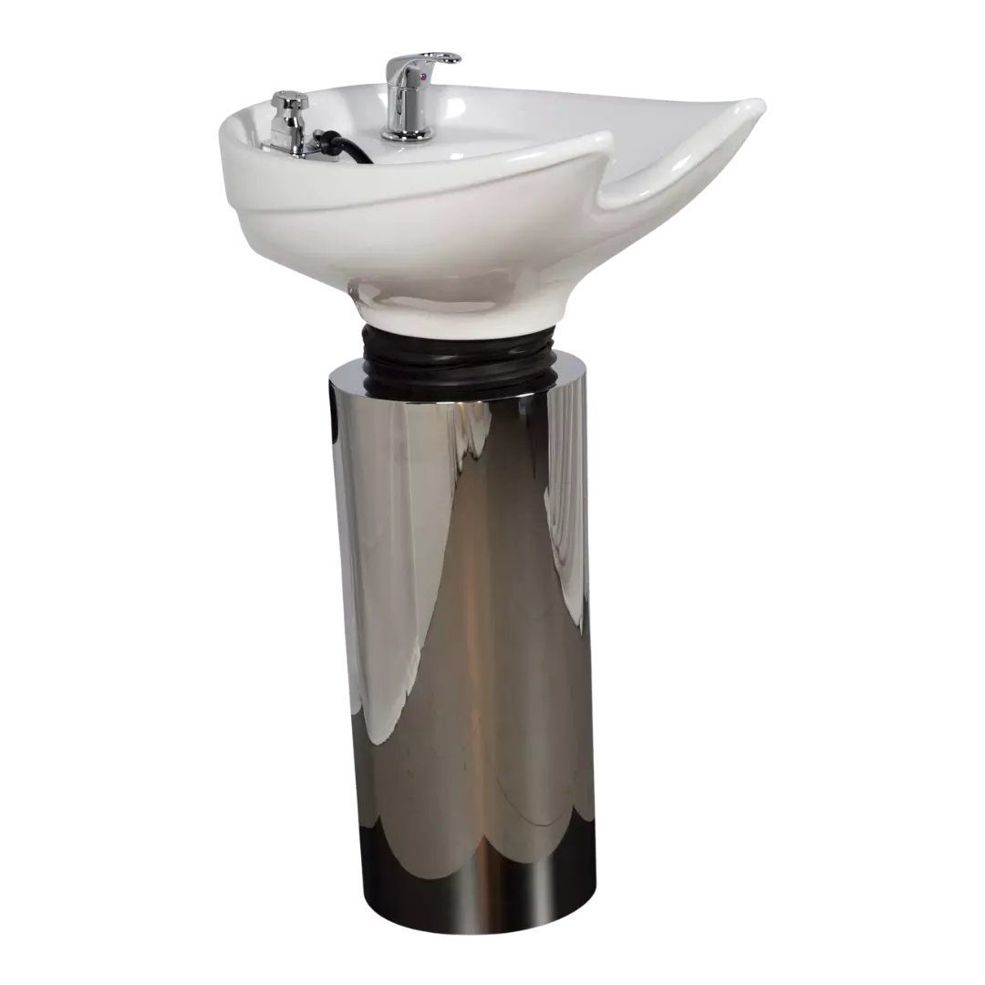 Loire Stainless Steel Shampoo Pedestal