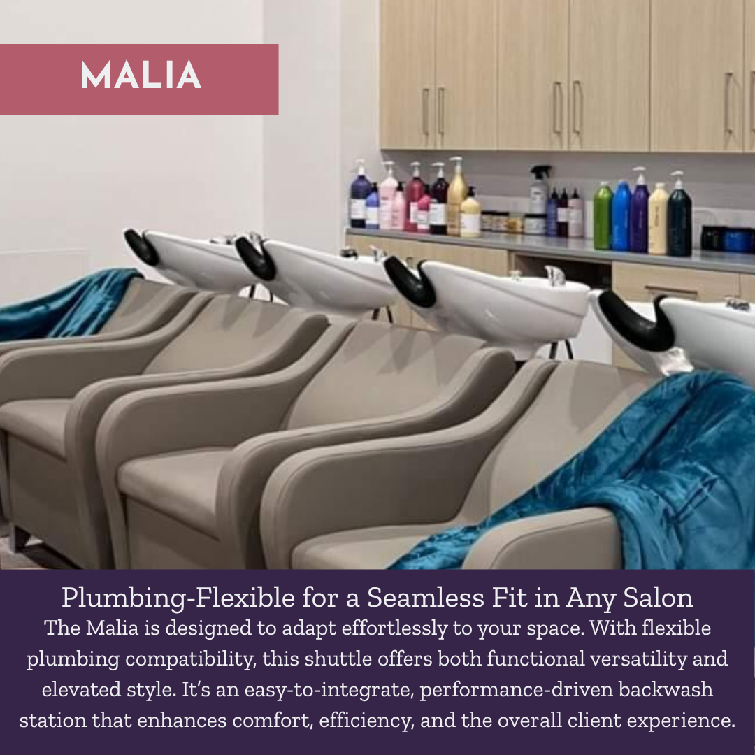 Malia Shampoo Shuttle with Upgraded Upholstery