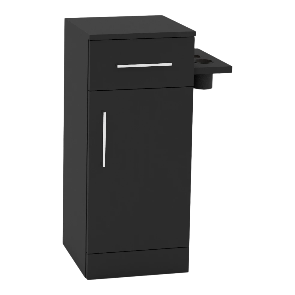 Nova Tower Free Standing Styling Station with Side-Mount Appliance Holder (Cabinet Only)