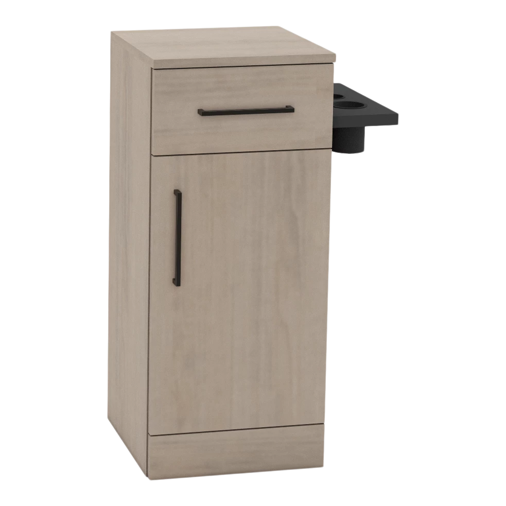 Nova Tower Free Standing Styling Station with Side-Mount Appliance Holder (Cabinet Only)