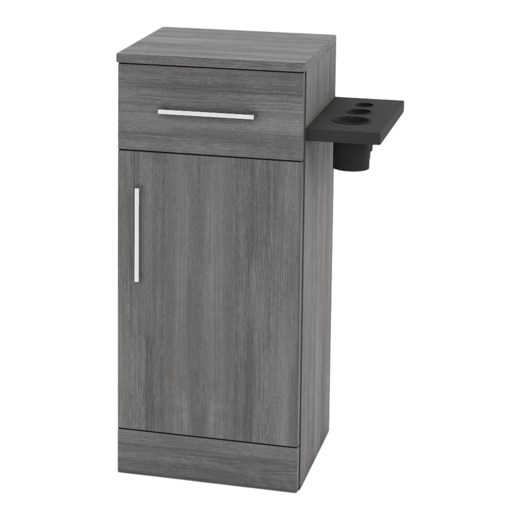 Nova Tower Free Standing Styling Station with Side-Mount Appliance Holder (Cabinet Only)