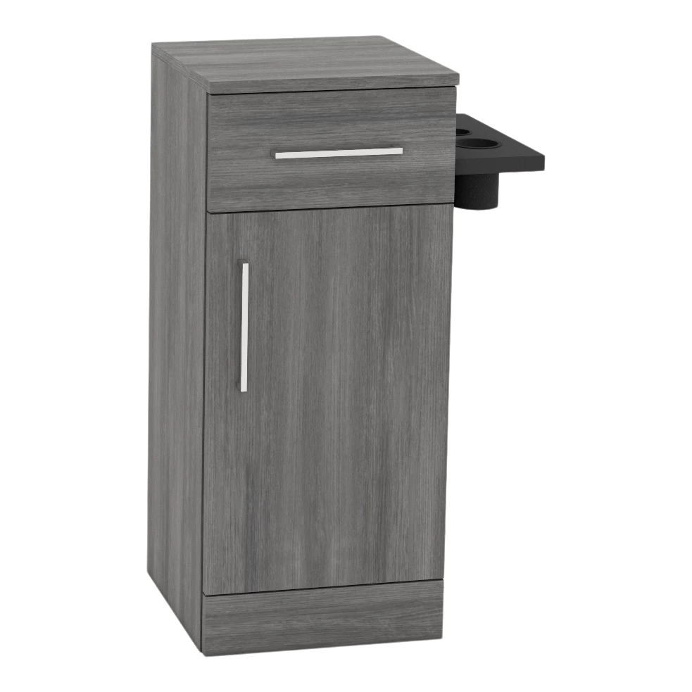 Nova Tower Free Standing Styling Station with Side-Mount Appliance Holder (Cabinet Only)