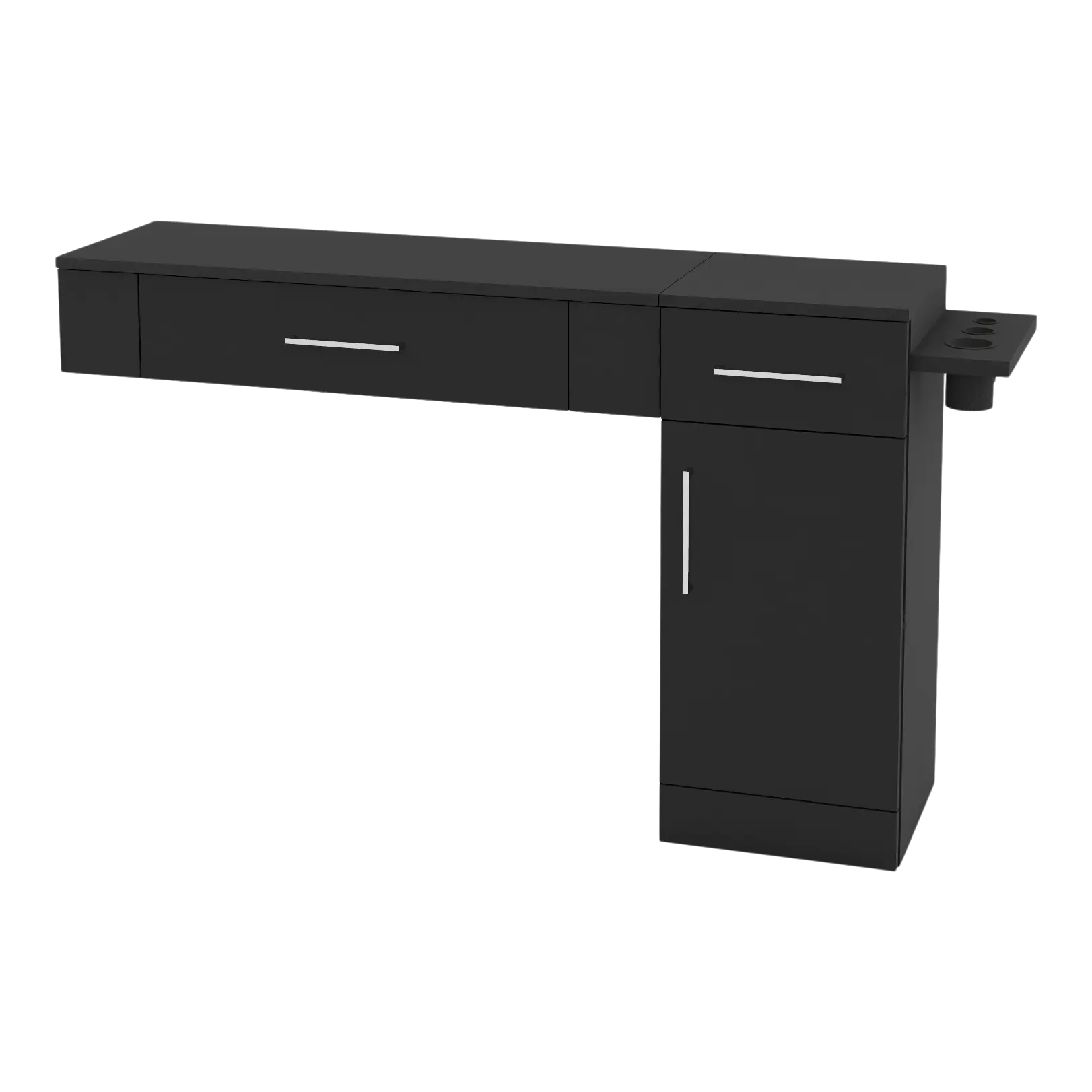 Nova Combo Wall Mount Styling Station with Side-Mount Appliance Holder (Cabinet Only)