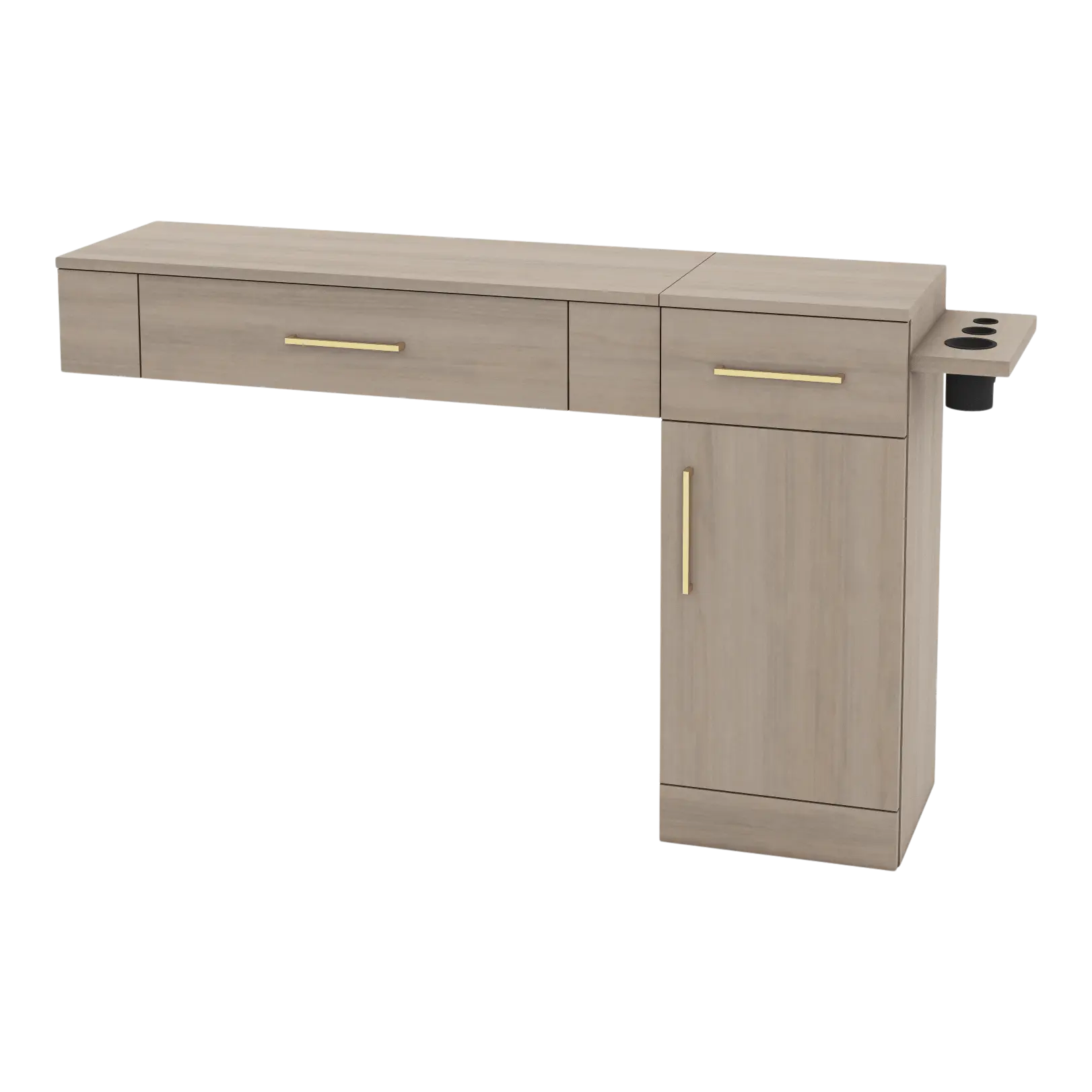 Nova Combo Wall Mount Styling Station with Side-Mount Appliance Holder (Cabinet Only)