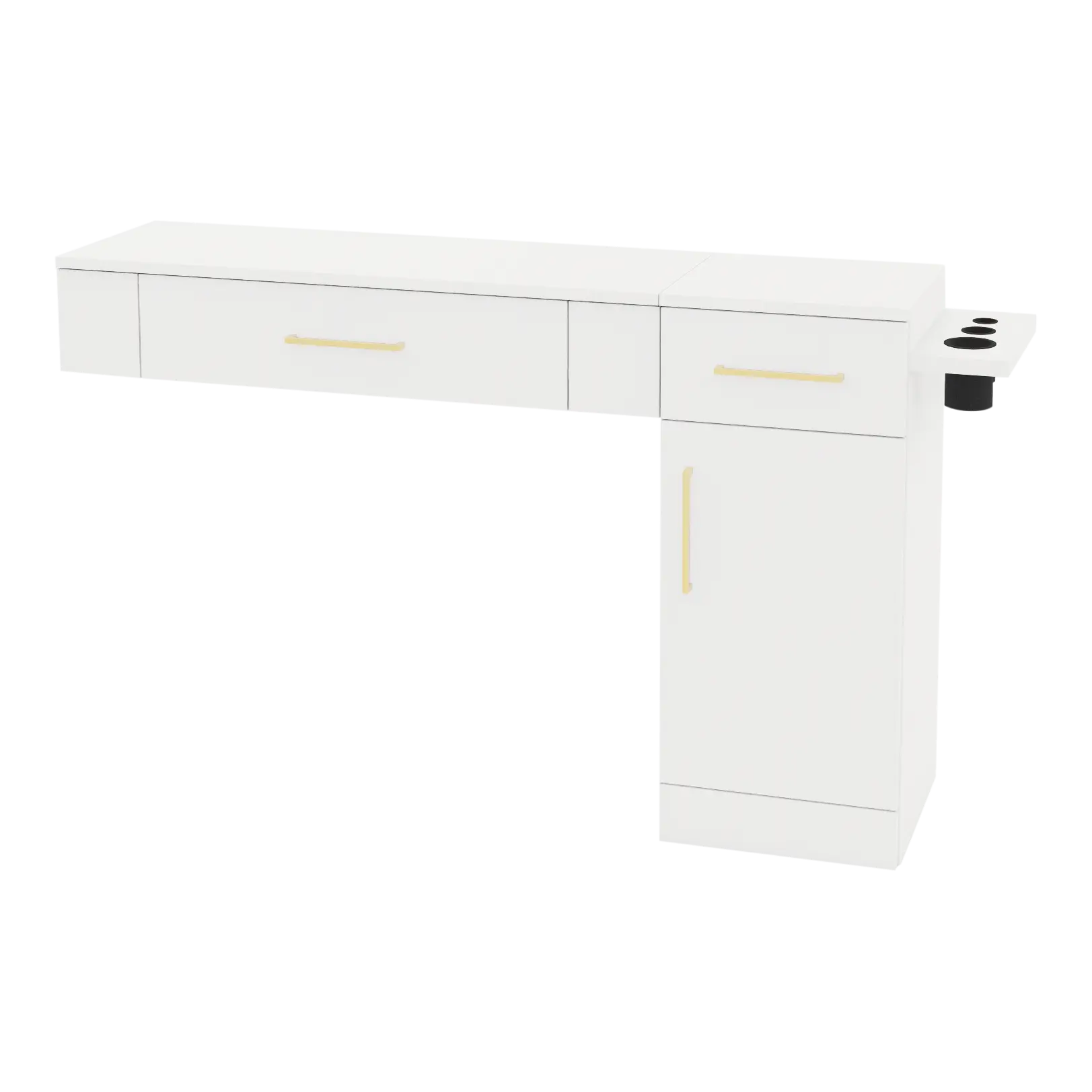 Nova Combo Wall Mount Styling Station with Side-Mount Appliance Holder (Cabinet Only)