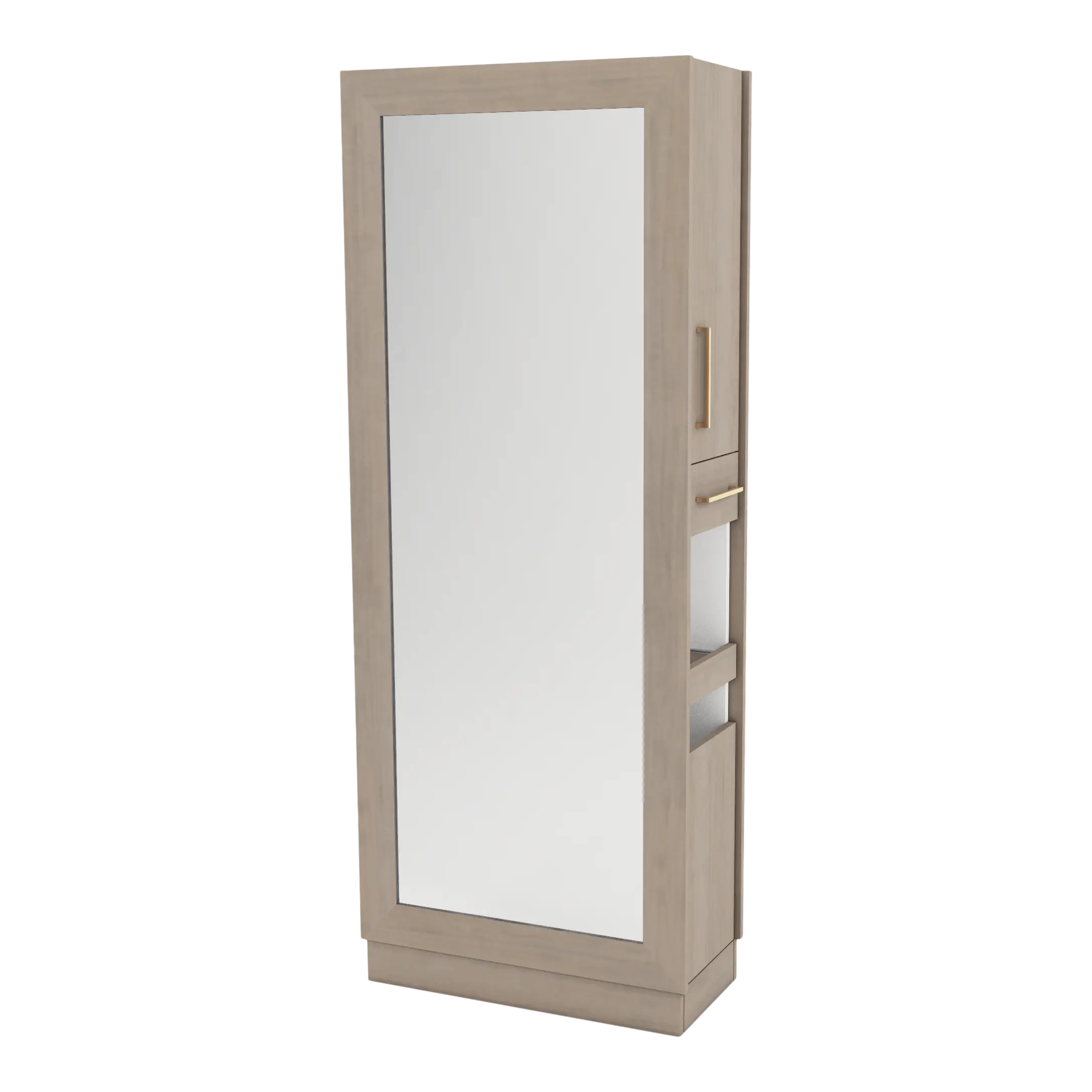 Rococo Double Operator Styling Station with Pull-out Appliance Holder