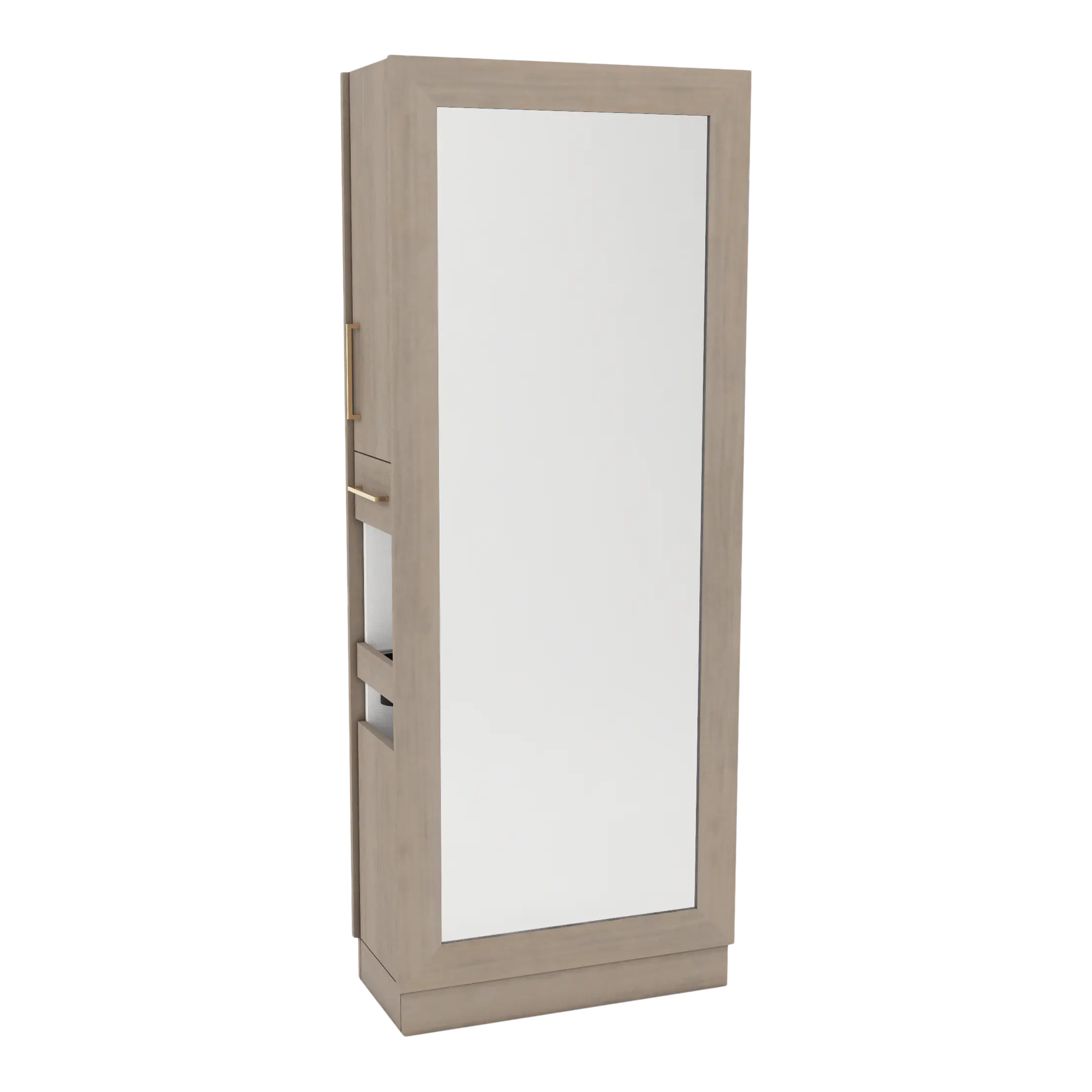 Rococo Double Operator Styling Station with Pull-out Appliance Holder