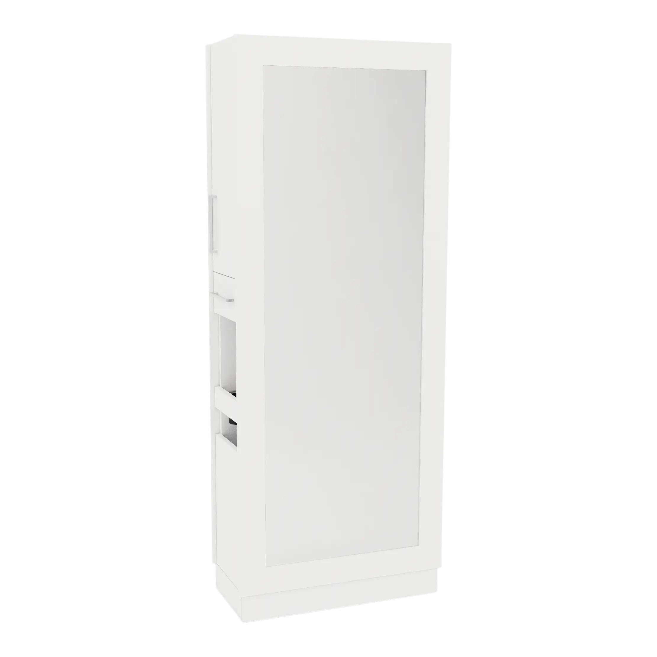 Rococo Double Operator Styling Station with Pull-out Appliance Holder