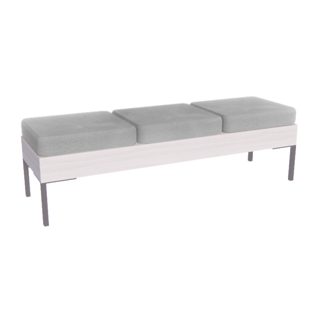 Rechteck Reception Bench - 3 Seater