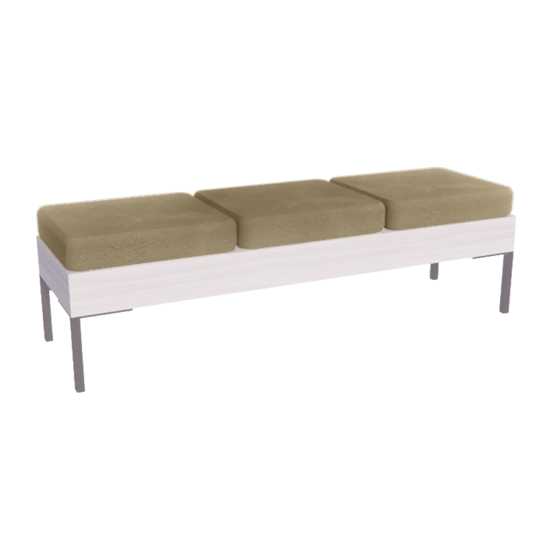 Rechteck Reception Bench - 3 Seater