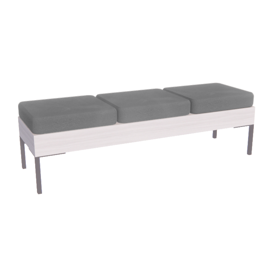 Rechteck Reception Bench - 3 Seater