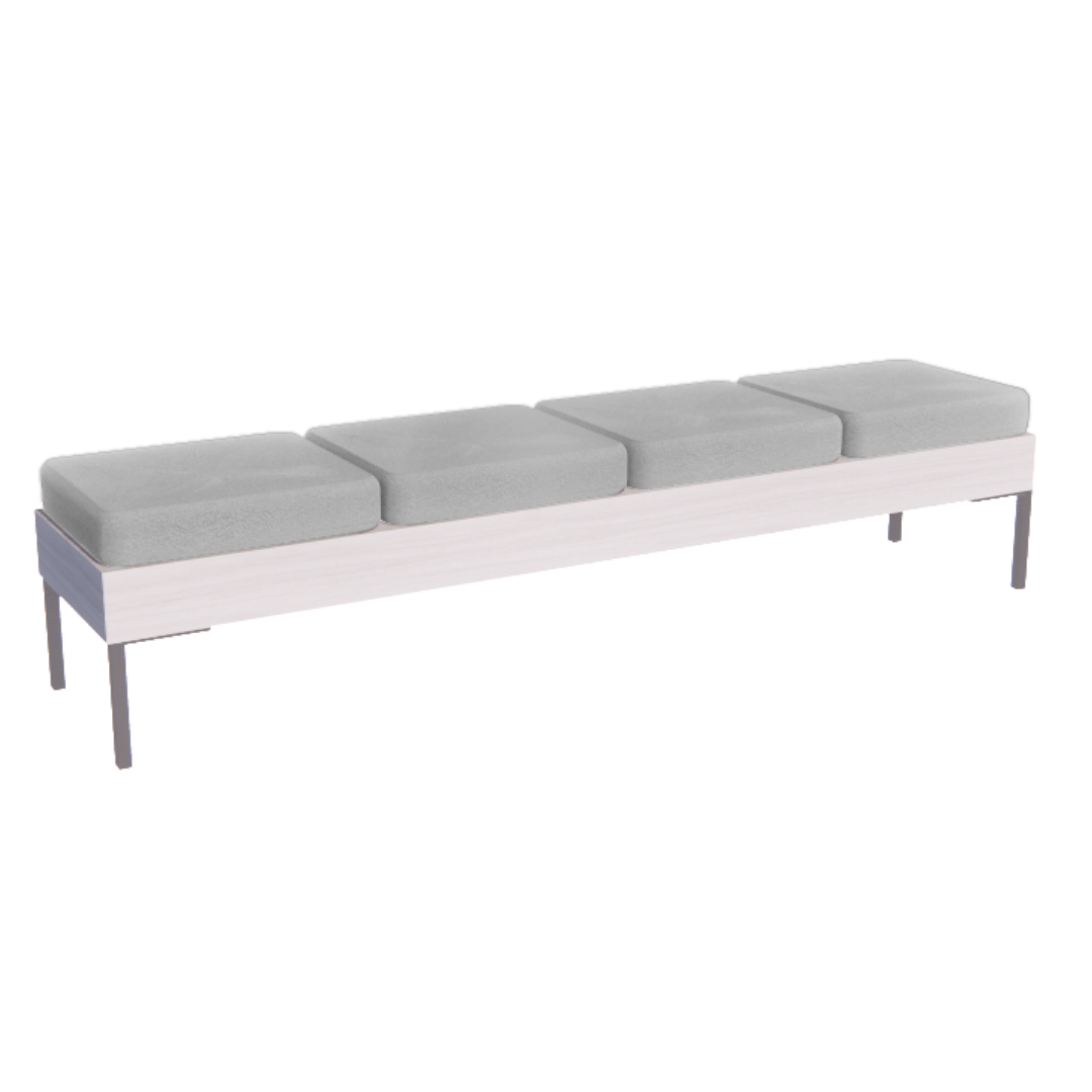 Rechteck Reception Bench - 4 Seater