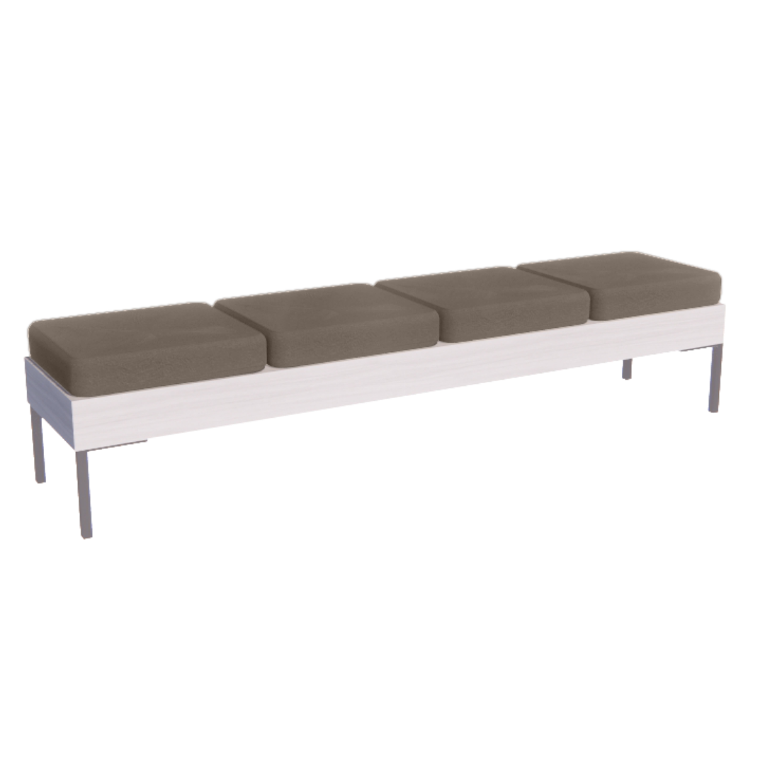 Rechteck Reception Bench - 4 Seater