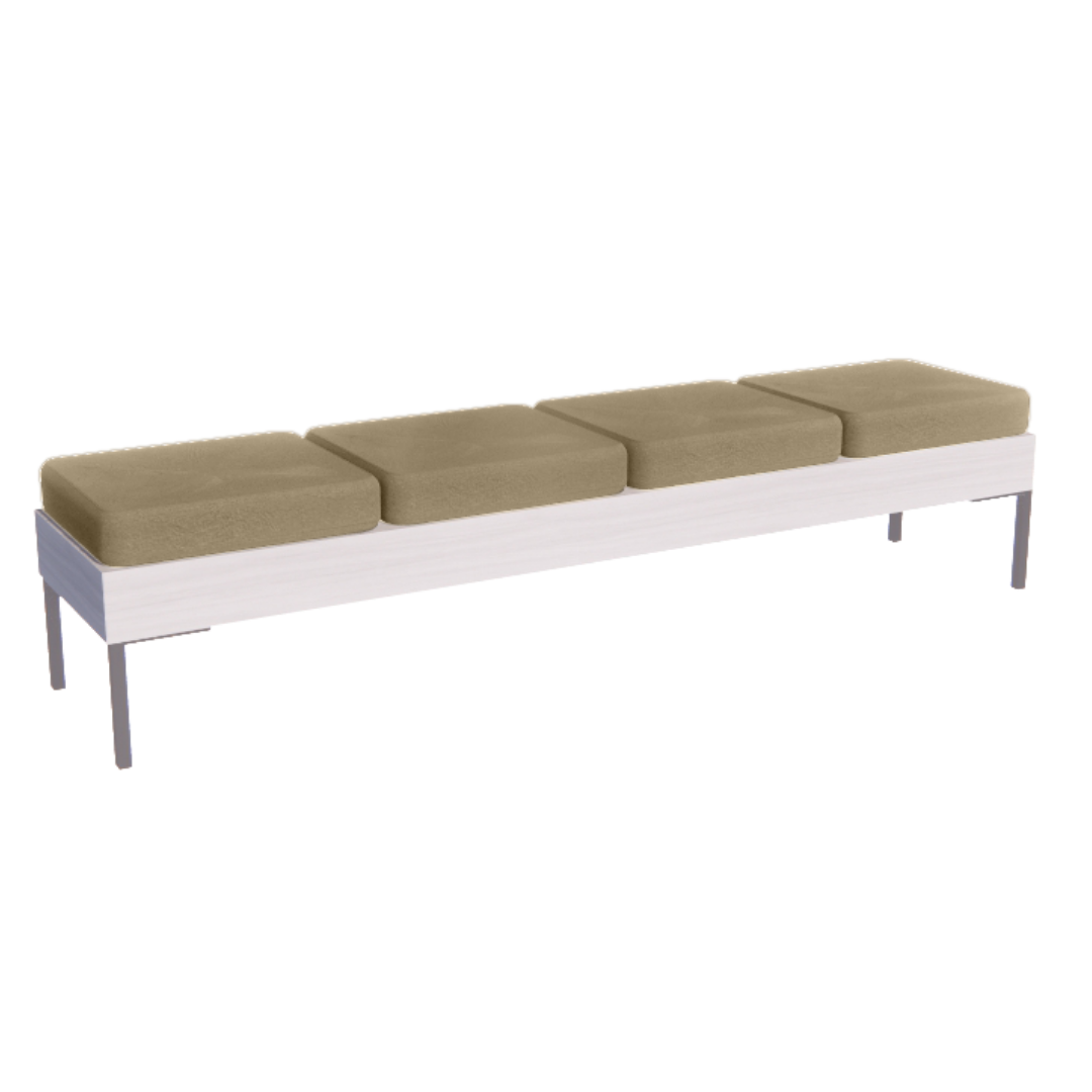 Rechteck Reception Bench - 4 Seater