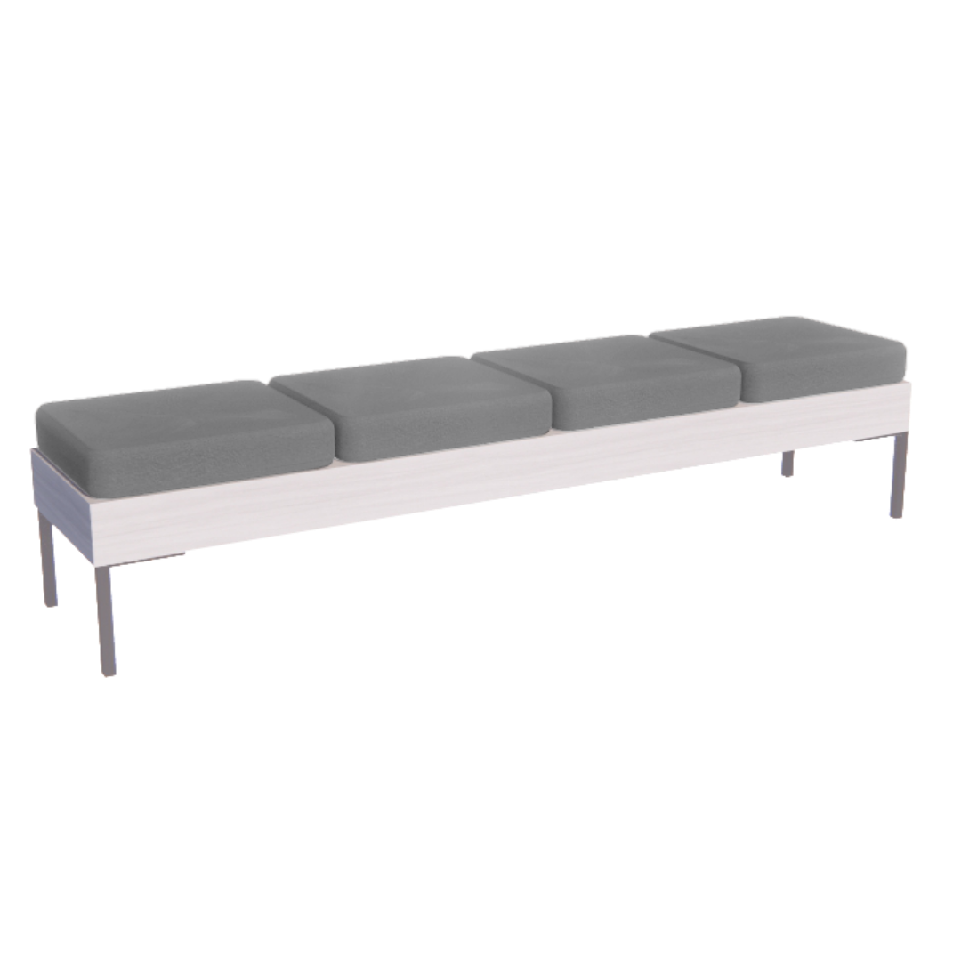 Rechteck Reception Bench - 4 Seater