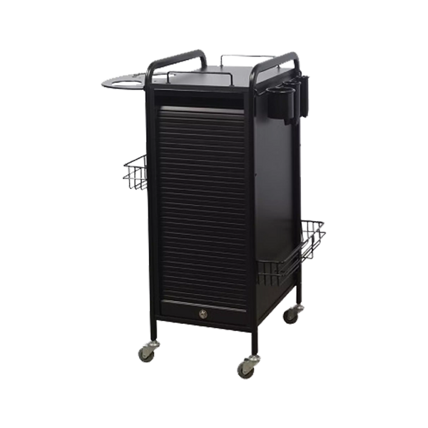 Stella Black Salon Trolley with Black Metal | Clearance Sale